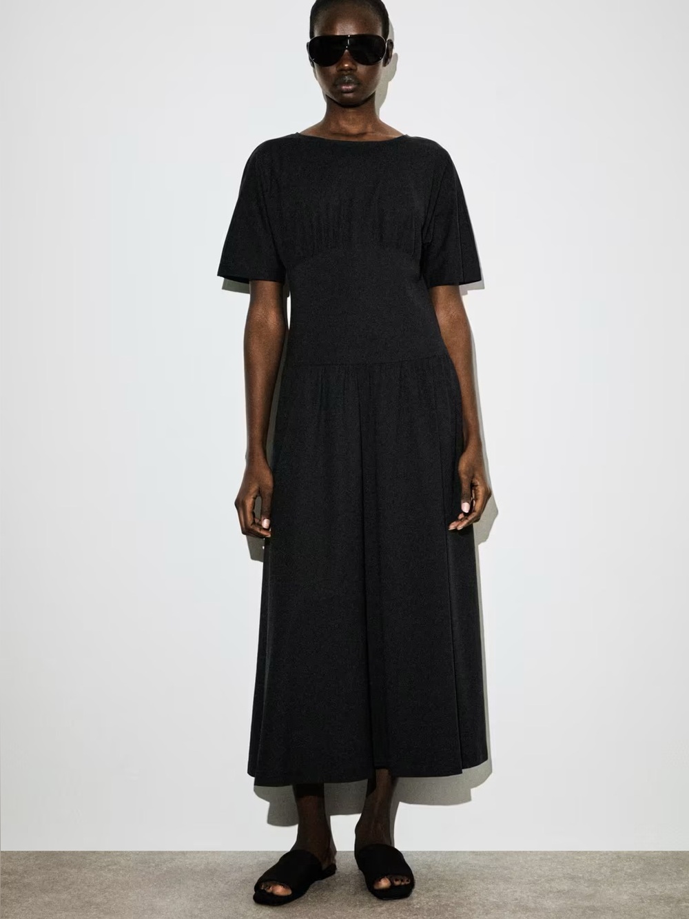 NWT (size small) COS WAISTED COTTON MIDI DRESS